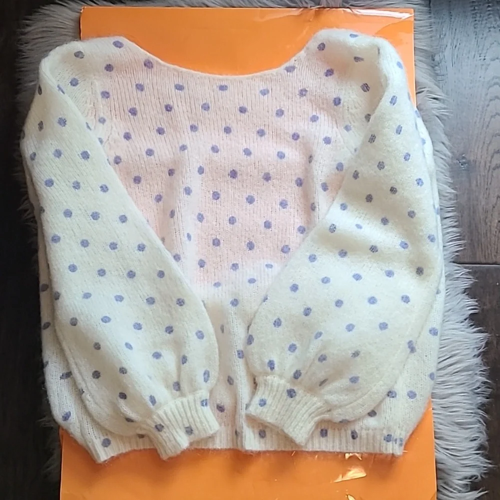 Nwt! Sezane Alban jumper polka dot - Picture 5 of 10
